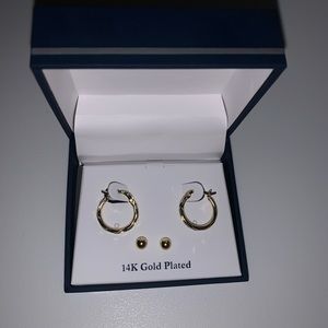 14K gold plated earrings